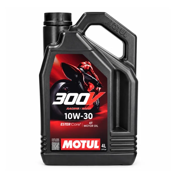 Motul 300V Racing/Road 10W30 4T Engine Oil 4L