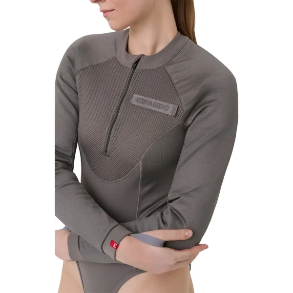 Pando Moto Bia Mesh AAA Ladies Protector Shirt Light Grey