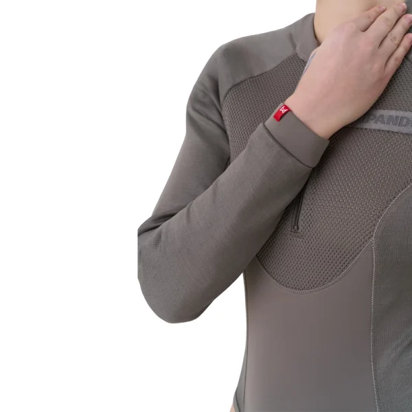 Pando Moto Bia Mesh AAA Ladies Protector Shirt Light Grey