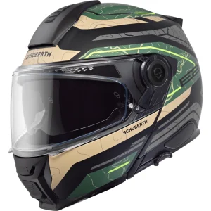 Schuberth E2 Expedition Helmet Green, Motoee.com