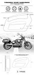 Thrashin Sport Saddlebags Quick Detach 60L Black