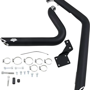 Vance & Hines Shortshots 47222 Staggered Exhaust System Black, Motoee.com