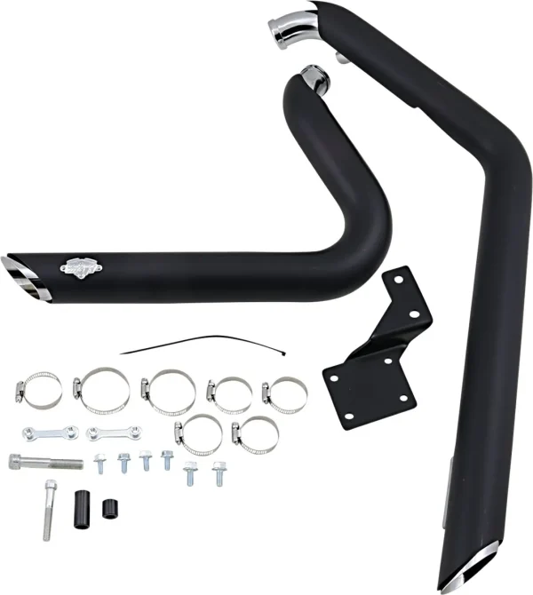 Vance & Hines Shortshots 47222 Staggered Exhaust System Black