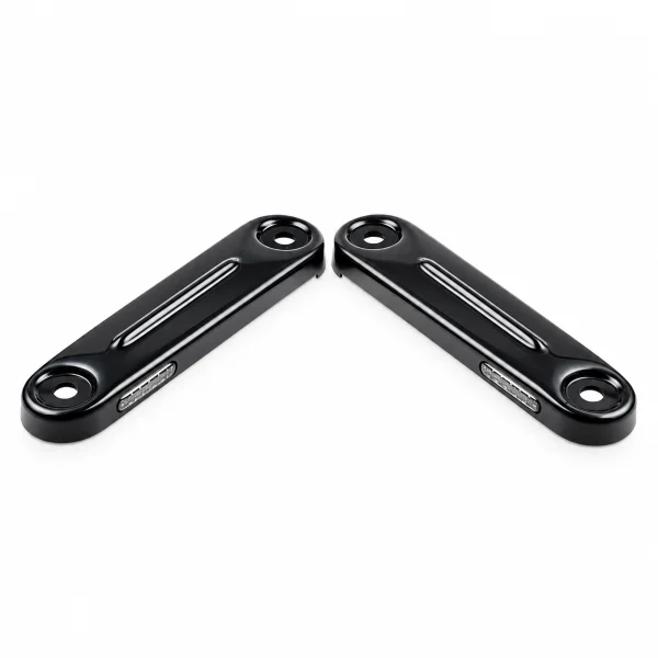 Cult-Werk Clean Style LED Front Turn Signals Gloss Black Harley-Davidson Street Glide 14-26