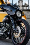 Cult-Werk Clean Style LED Front Turn Signals Gloss Black Harley-Davidson Street Glide 14-26