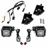 Custom Dynamics Shark Demon LED Front Turn Signal White/Amber Harley-Davidson Street Glide 23-26