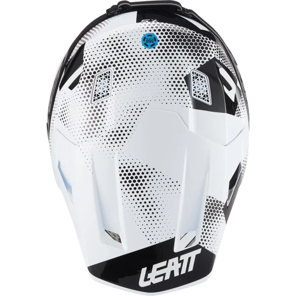 Leatt Moto 7.5 V27 MX Helmet Black/White with Goggles