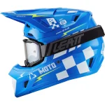 Leatt Moto 7.5 V27 MX Helmet Blue with Goggles