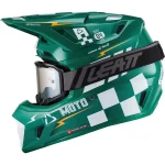 Leatt Moto 7.5 V27 MX Helmet Green with Goggles