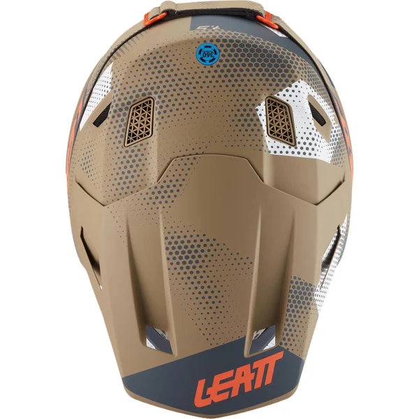 Leatt Moto 7.5 V27 MX Helmet Khaki with Goggles