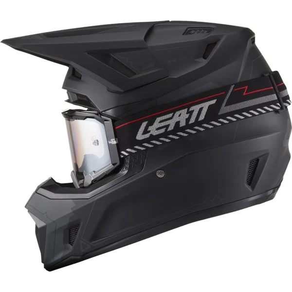 Leatt Moto 7.5 V27 MX Helmet Matt Black with Goggles