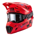 Leatt Moto 7.5 V27 MX Helmet Red with Goggles