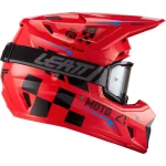 Leatt Moto 7.5 V27 MX Helmet Red with Goggles