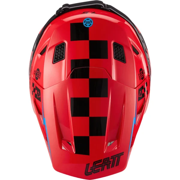 Leatt Moto 7.5 V27 MX Helmet Red with Goggles