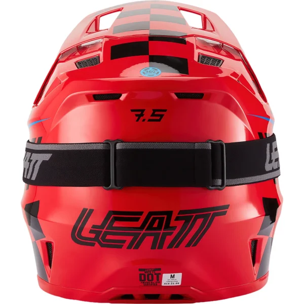 Leatt Moto 7.5 V27 MX Helmet Red with Goggles