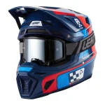 Leatt Moto 8.5 V27 MX Helmet Blue/Red with Goggles