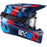 Leatt Moto 8.5 V27 MX Helmet Blue/Red with Goggles