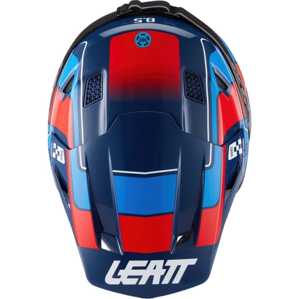 Leatt Moto 8.5 V27 MX Helmet Blue/Red with Goggles