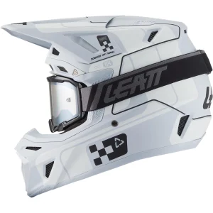 Leatt Moto 8.5 V27 MX Helmet Matt Grey with Goggles