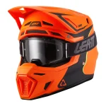 Leatt Moto 8.5 V27 MX Helmet Matt Orange with Goggles