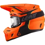 Leatt Moto 8.5 V27 MX Helmet Matt Orange with Goggles