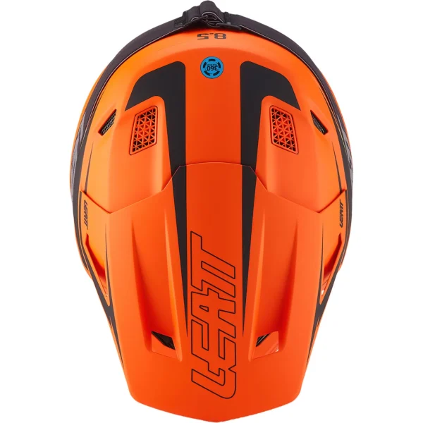 Leatt Moto 8.5 V27 MX Helmet Matt Orange with Goggles