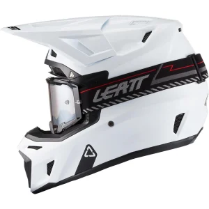 Leatt Moto 8.5 V27 MX Helmet White with Goggles