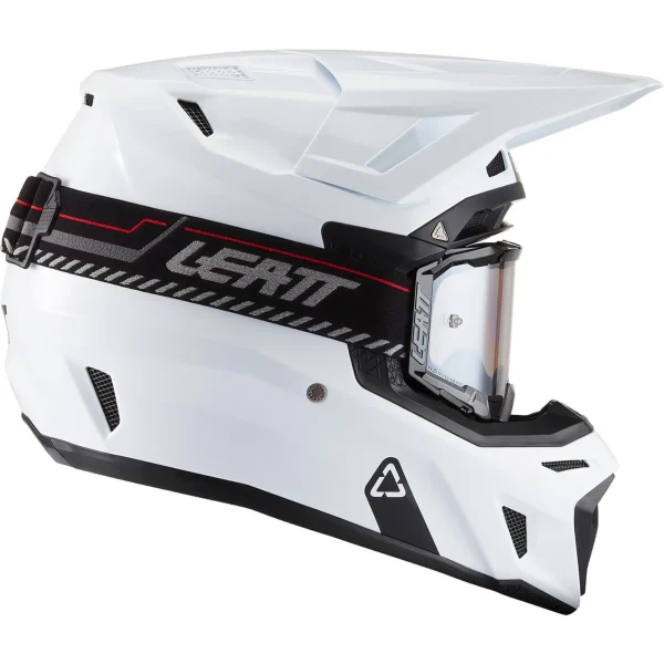 Leatt Moto 8.5 V27 MX Helmet White with Goggles
