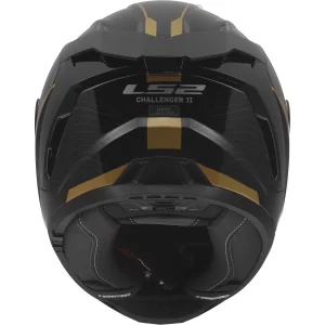 LS2 FF817 Challenger II Essential Helmet Black/Gold, Motoee.com