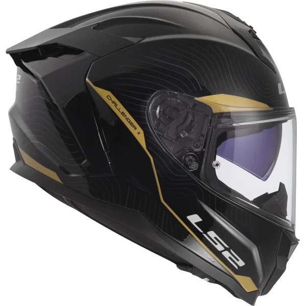 LS2 FF817 Challenger II Essential Helmet Black/Gold