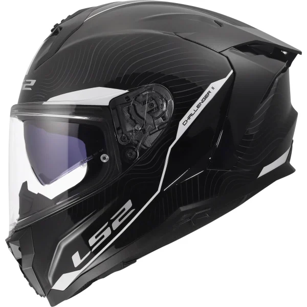 LS2 FF817 Challenger II Essential Helmet Black/White