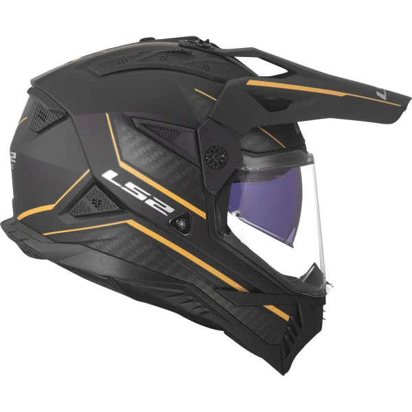 LS2 MX702 Pioneer II Atron Enduro Helmet Black/Orange