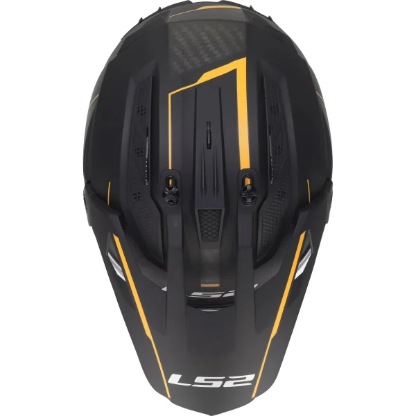 LS2 MX702 Pioneer II Atron Enduro Helmet Black/Orange