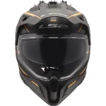 LS2 MX702 Pioneer II Atron Enduro Helmet Black/Orange