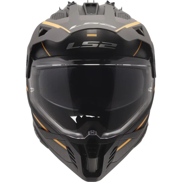LS2 MX702 Pioneer II Atron Enduro Helmet Black/Orange