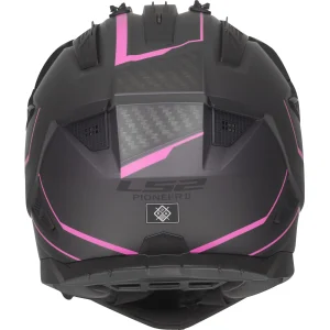 LS2 MX702 Pioneer II Atron Enduro Helmet Grey/Hot Pink, Motoee.com