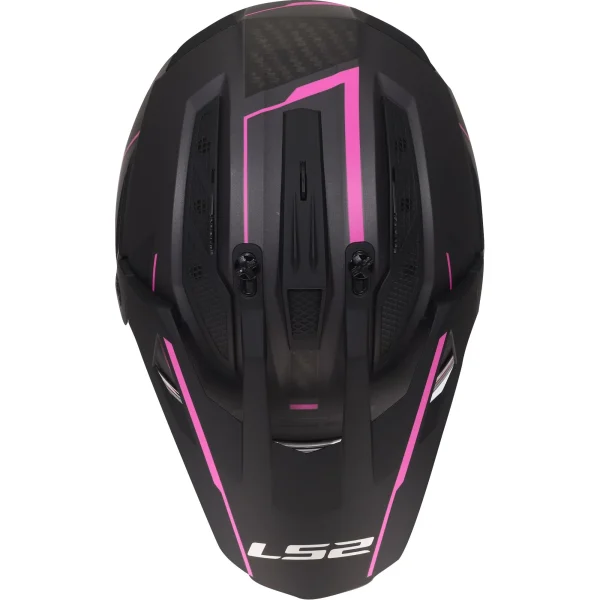 LS2 MX702 Pioneer II Atron Enduro Helmet Grey/Hot Pink