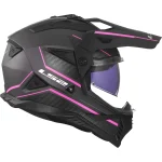 LS2 MX702 Pioneer II Atron Enduro Helmet Grey/Hot Pink