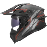 LS2 MX707 Explorer Evo Carbon Arrow Enduro Helmet Grey