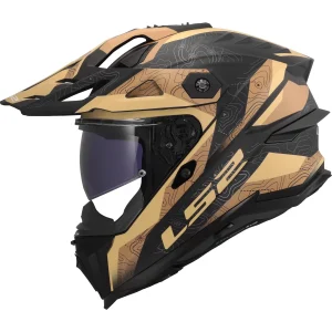 LS2 MX707 Explorer Evo Nivra Enduro Helmet Matt Black/Light Brown