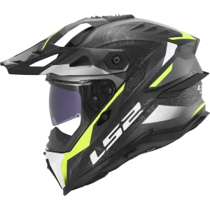LS2 MX707 Explorer Evo Nivra Enduro Helmet Matt Black/Yellow