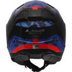 LS2 OF603 Infinity II Nightline Jet Helmet Blue/Red