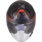 LS2 OF603 Infinity II Nightline Jet Helmet Grey/Red