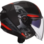 LS2 OF603 Infinity II Nightline Jet Helmet Grey/Red