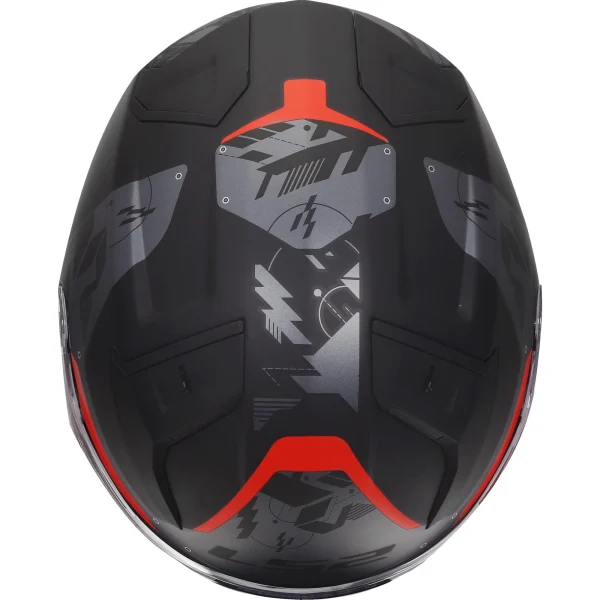 LS2 OF603 Infinity II Nightline Jet Helmet Grey/Red