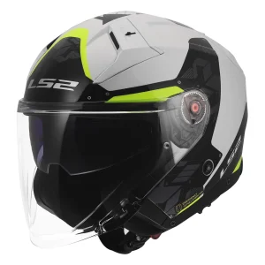 LS2 OF603 Infinity II Nightline Jet Helmet Yellow