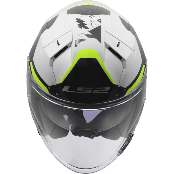 LS2 OF603 Infinity II Nightline Jet Helmet Yellow