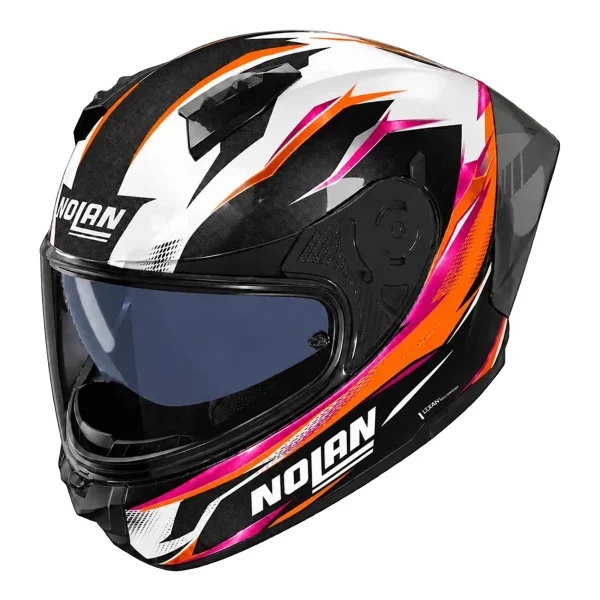 Nolan N60-6 Sport Veloce Helmet Black/White/Orange