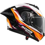 Nolan N60-6 Sport Veloce Helmet Black/White/Orange