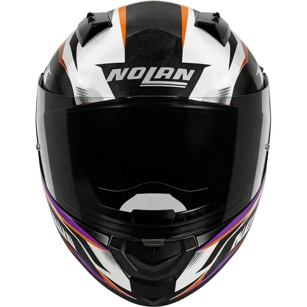 Nolan N60-6 Sport Veloce Helmet Black/White/Orange